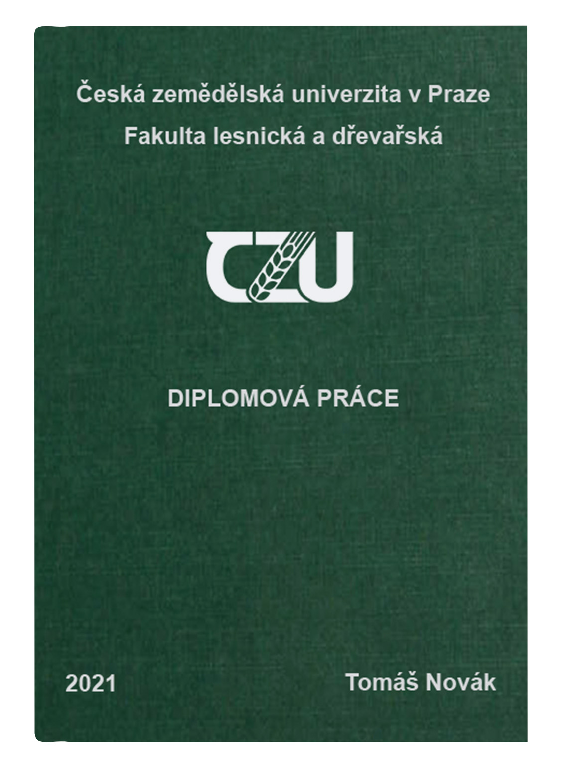 Zelené plátno vazba