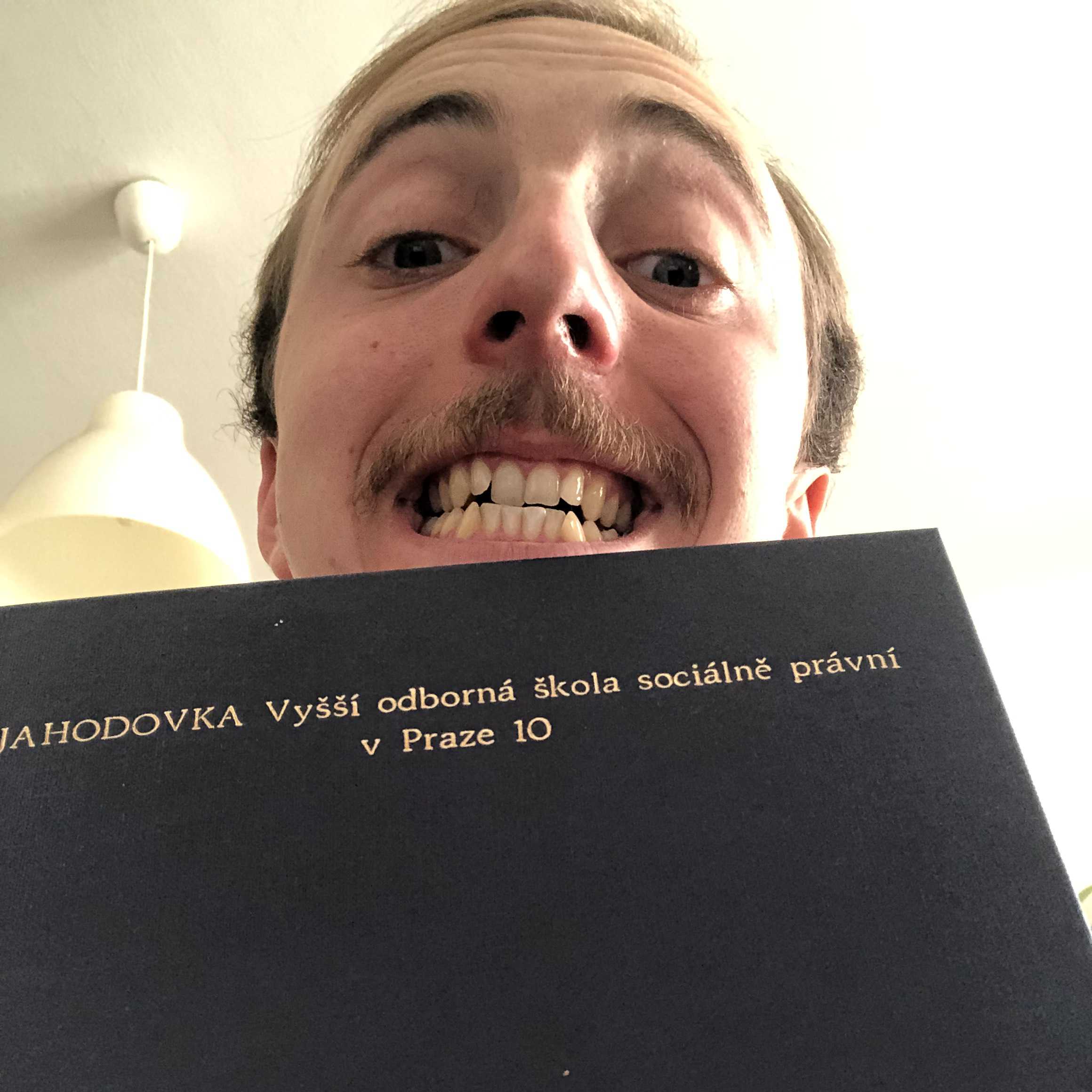 Ondřej s diplomovou prací