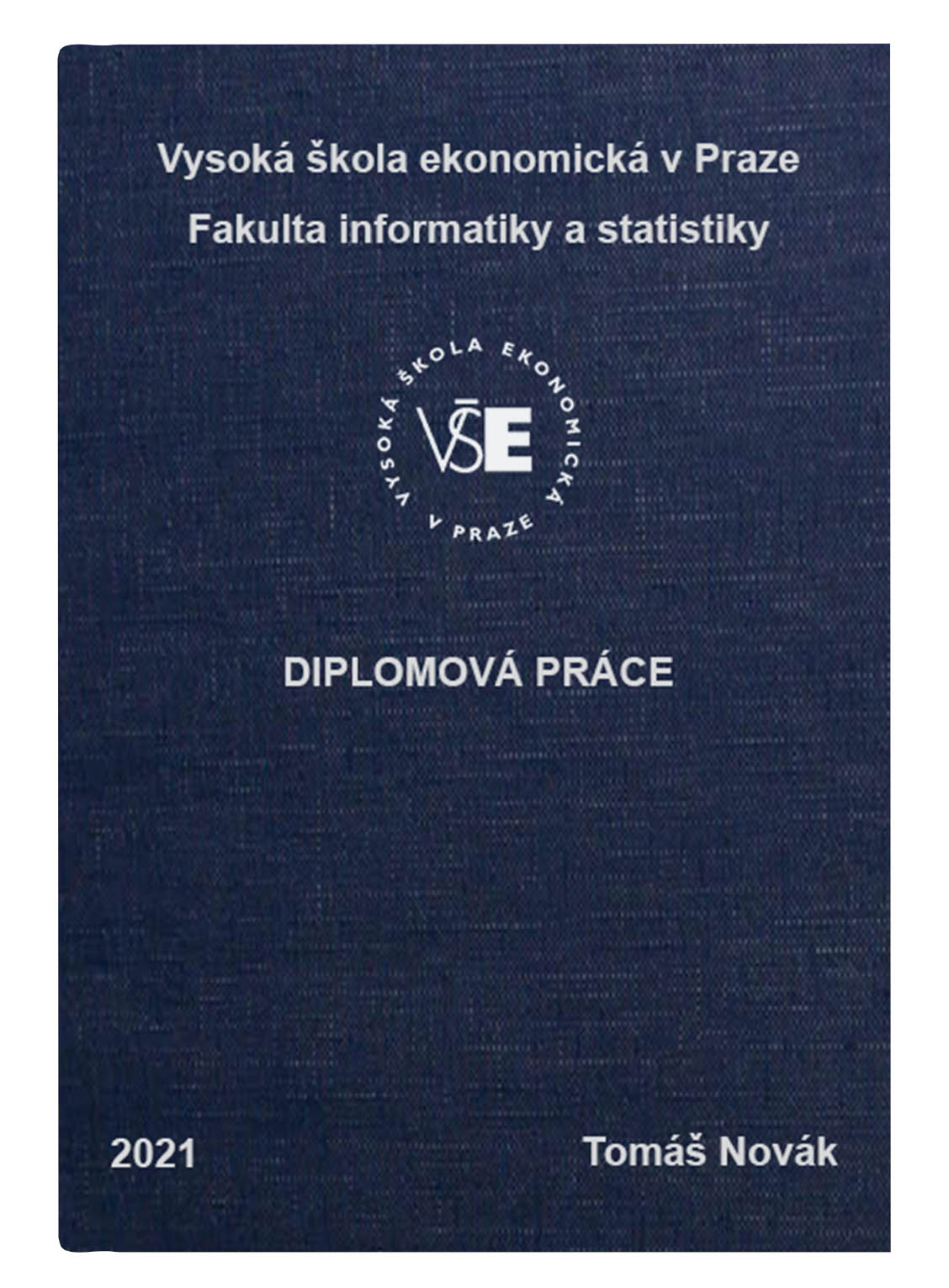 Modré plátno tmavé vazba